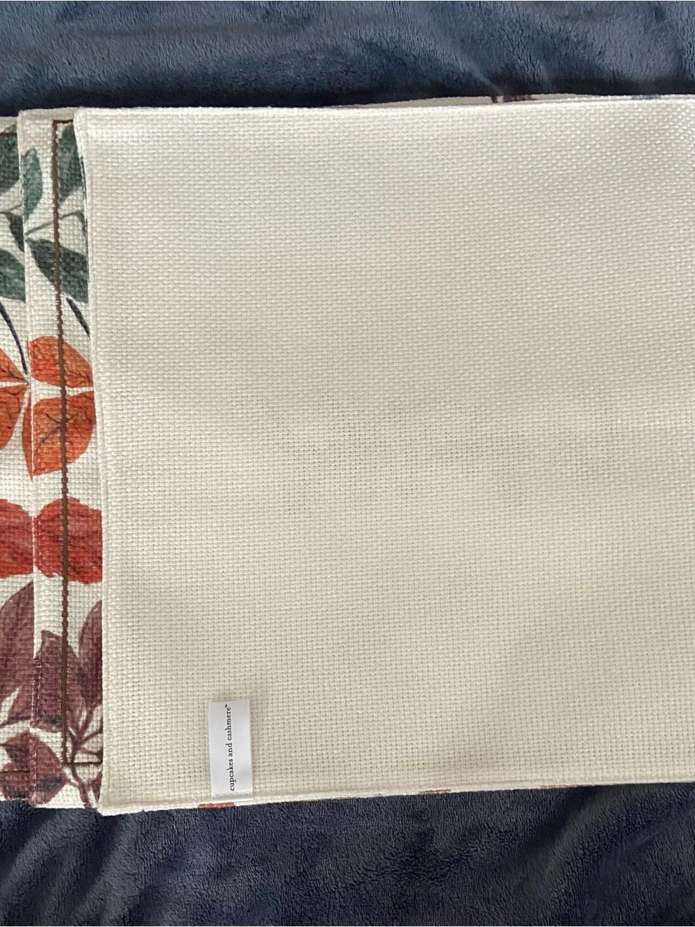 Cupcakes and Cashmere Fall Placemats NWOT Set of 4 Thanksgiving Square